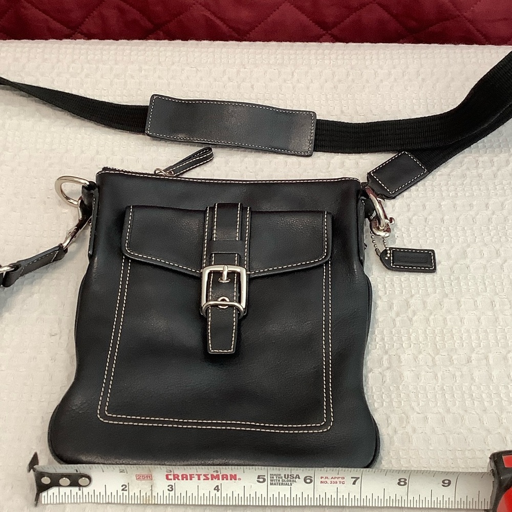 Coach Black Leather Crossbody Bag - Picture 2 of 5